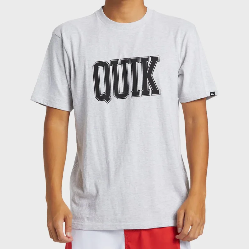 Can't Be Beat Quiksilver Mens Griff Quik T-Shirt - Snow Heather