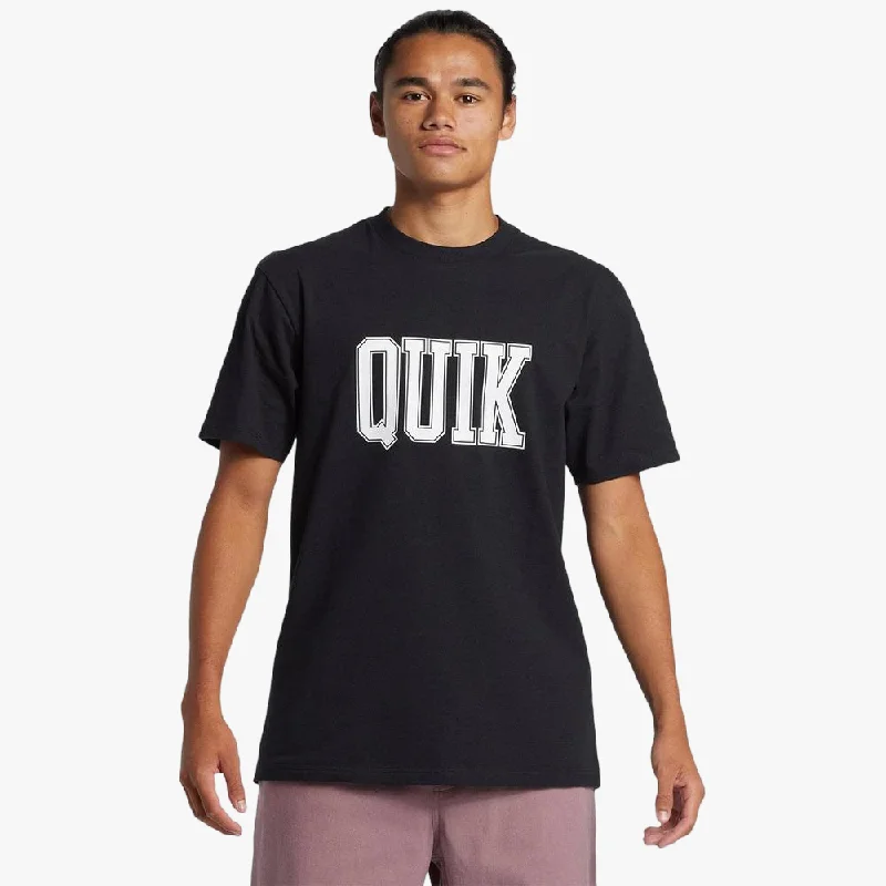 Take Action Quiksilver Mens Griff Short Sleeve Tee Black