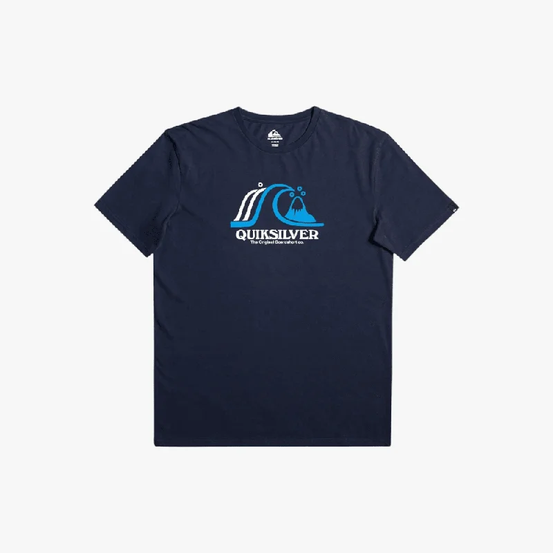 Can't Miss Quiksilver Mens Late Drop Short Sleeve Tee New Navy
