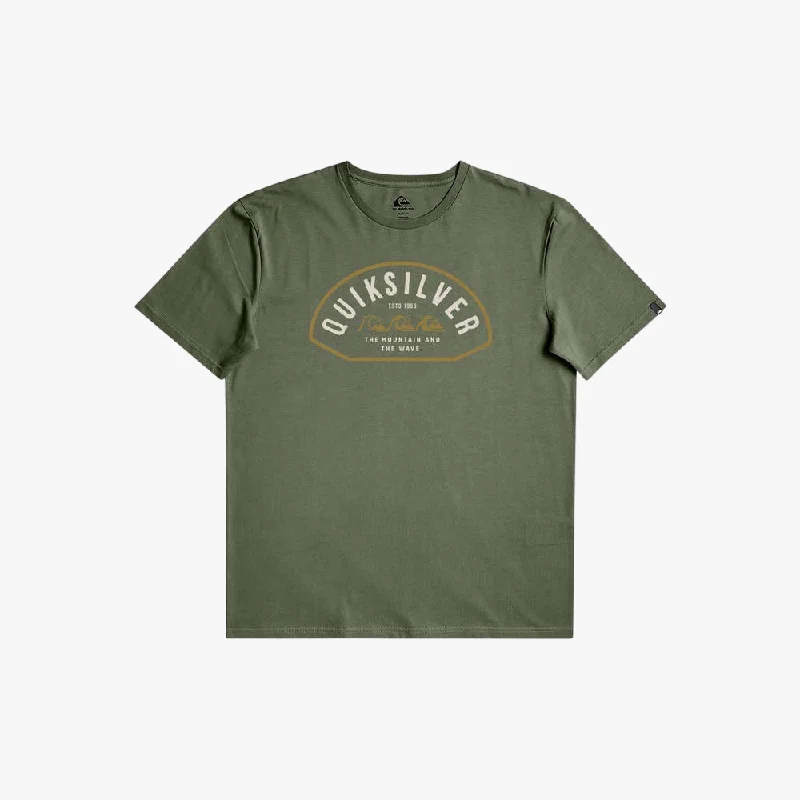 Super Bargain Quiksilver Mens Lock Up Short Sleeve Tee Four Leaf