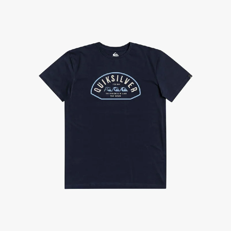 Super Deal Quiksilver Mens Lock Up Short Sleeve Tee Navy Blazer