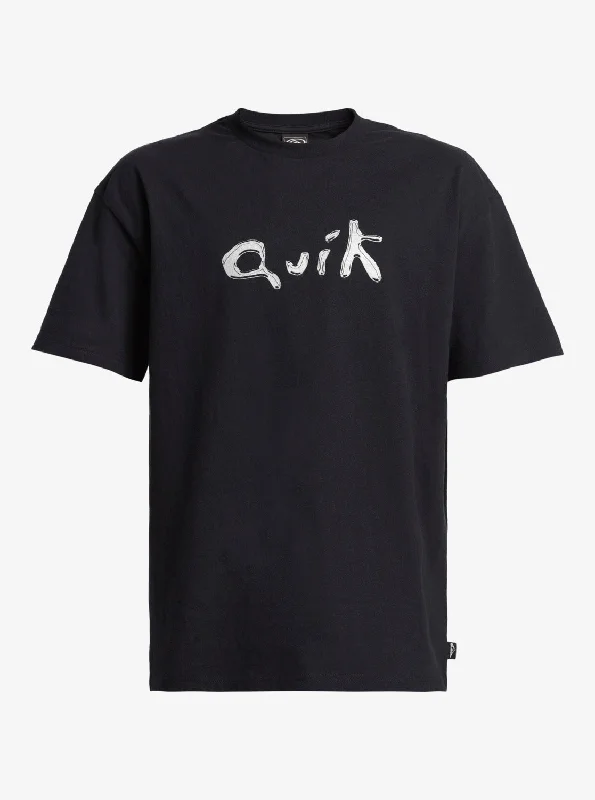 TIME-Limited Offer Quiksilver Mens Quik Liquid T-Shirt - Black