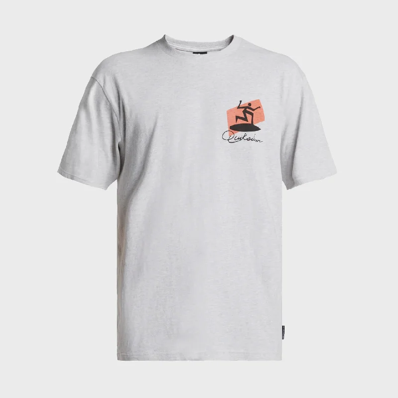 Daily Specials Quiksilver Mens Quik Surfer T-Shirt - Snow Heather