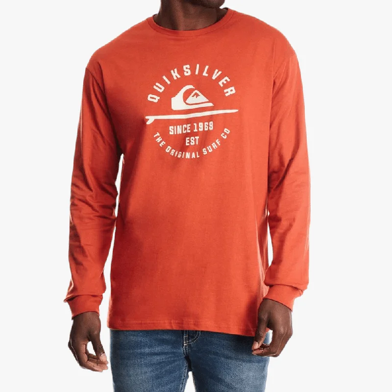 Discount Deals Quiksilver Mens Surf Lock Up Long Sleeve Tee Picante