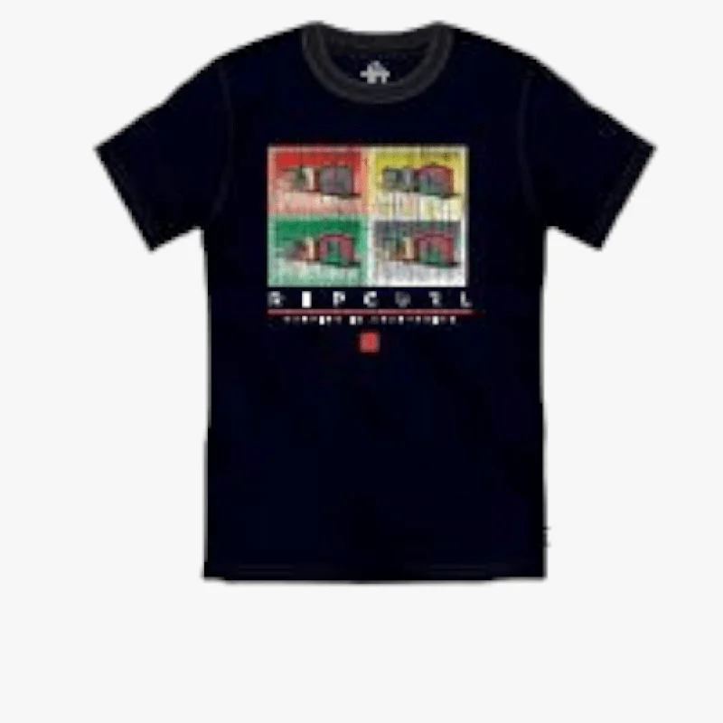 New Arrival Ripcurl Mens Andy Short Sleeve Tee Black