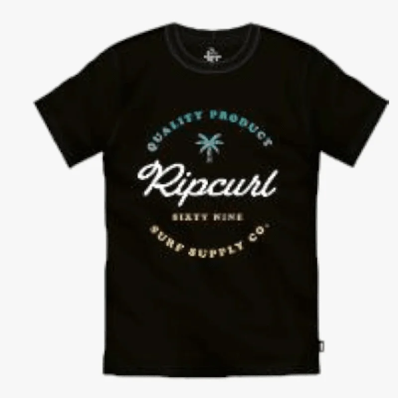 Blowout Sale Ripcurl Mens Circle Vibes Short Sleeve Tee Black