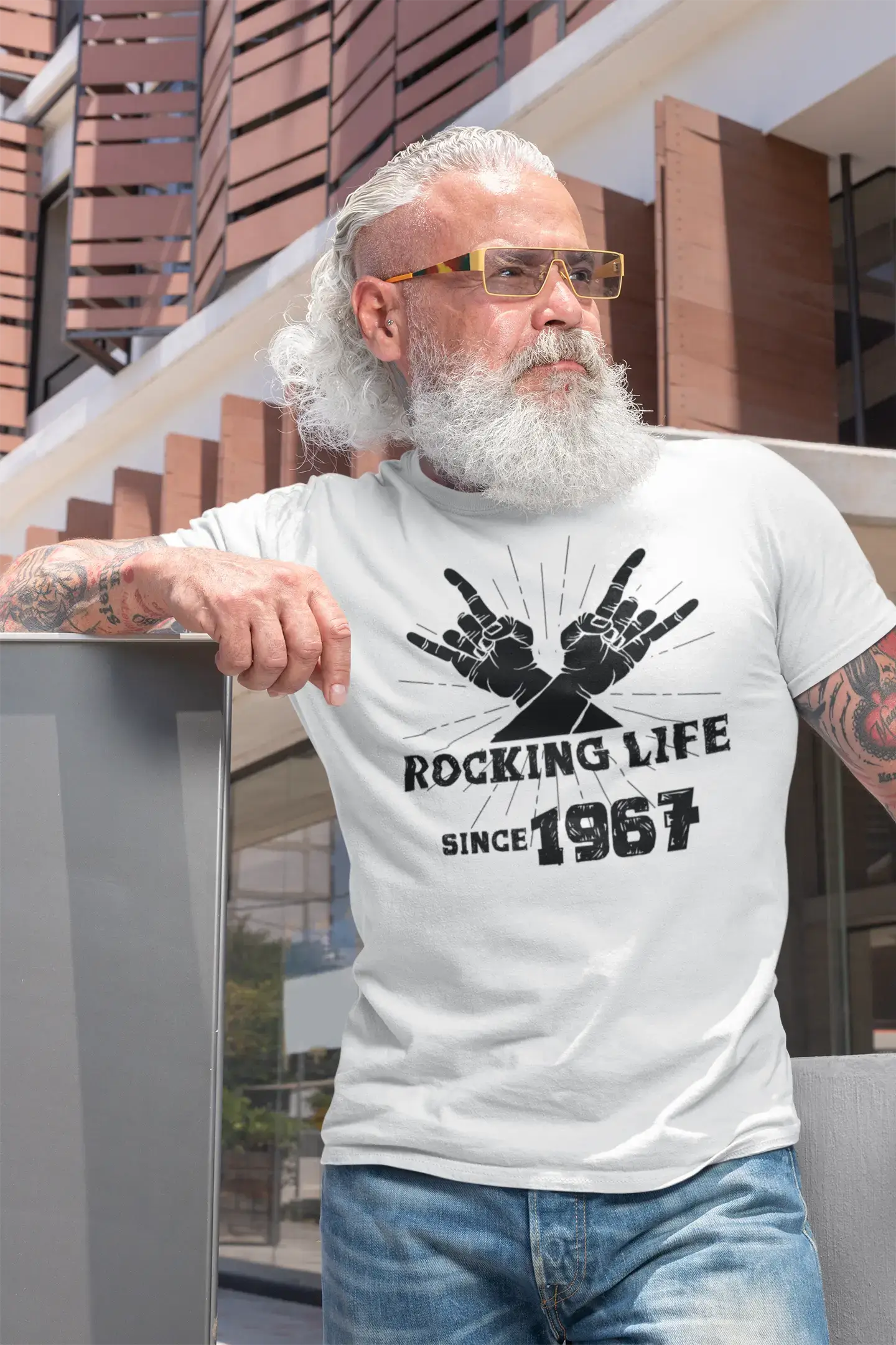 New Deal Rocking Life Since 1967 Men's T-shirt White Birthday Gift 00400