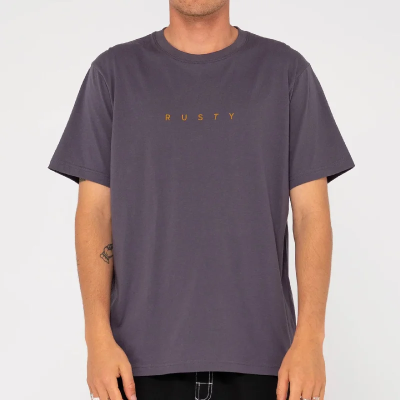 Overstock Rusty Mens Short Cut 2 Short Sleeve T-Shirt - Coal