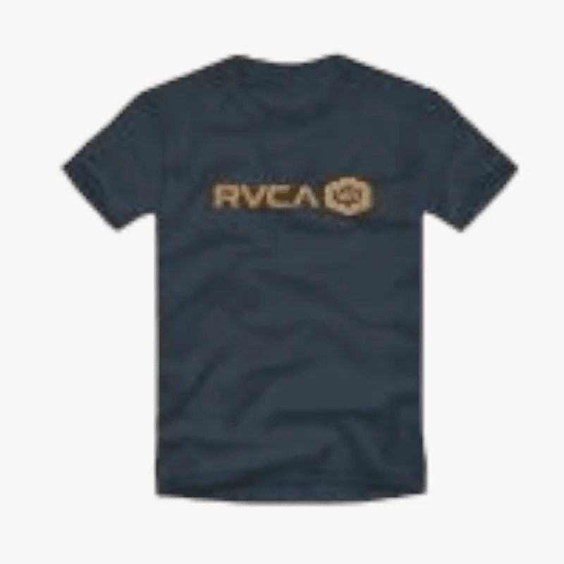 Epic Deals Rvca Mens Air Hex Short Sleeve Tee Navy