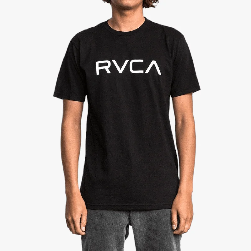 Online Only Rvca Mens Big Logo Short Sleeve Tee Black