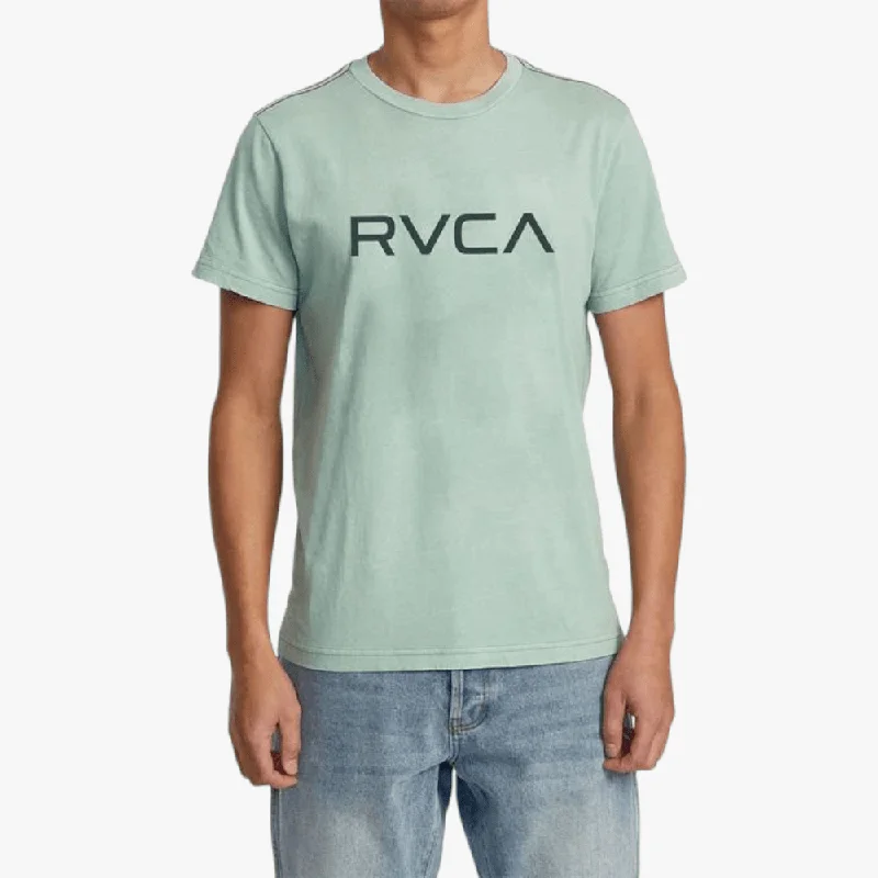 Lowest Price Rvca Mens Big Rvca Short Sleeve Tee Green Haze