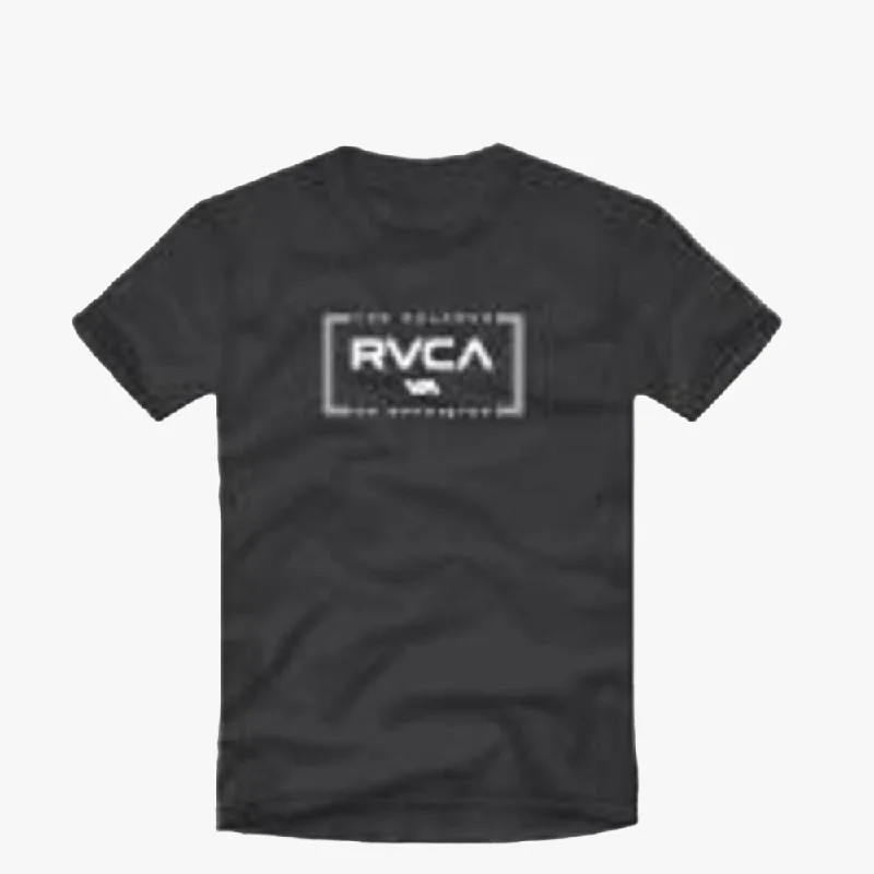 Markdown Sale Rvca Mens Brackets Short Sleeve Tee Black
