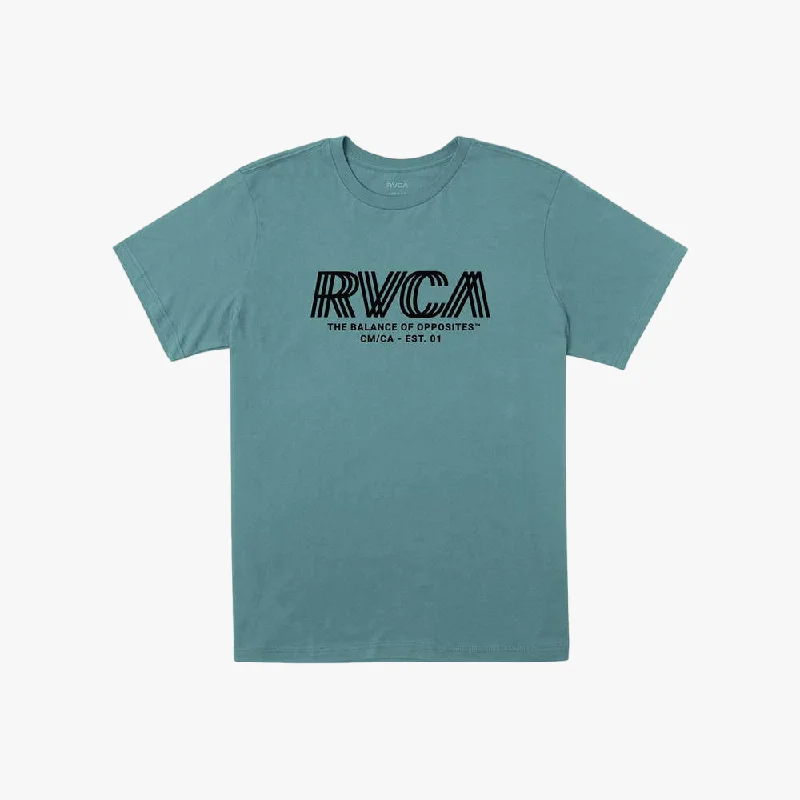 Weekend Discounts to Enjoy Rvca Mens Copy Short Sleeve Tee Pine Grey