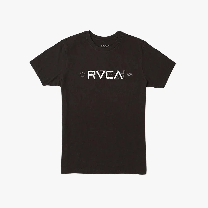 Weekend Bargains to Celebrate Rvca Mens Flipped Short Sleeve Tee Black
