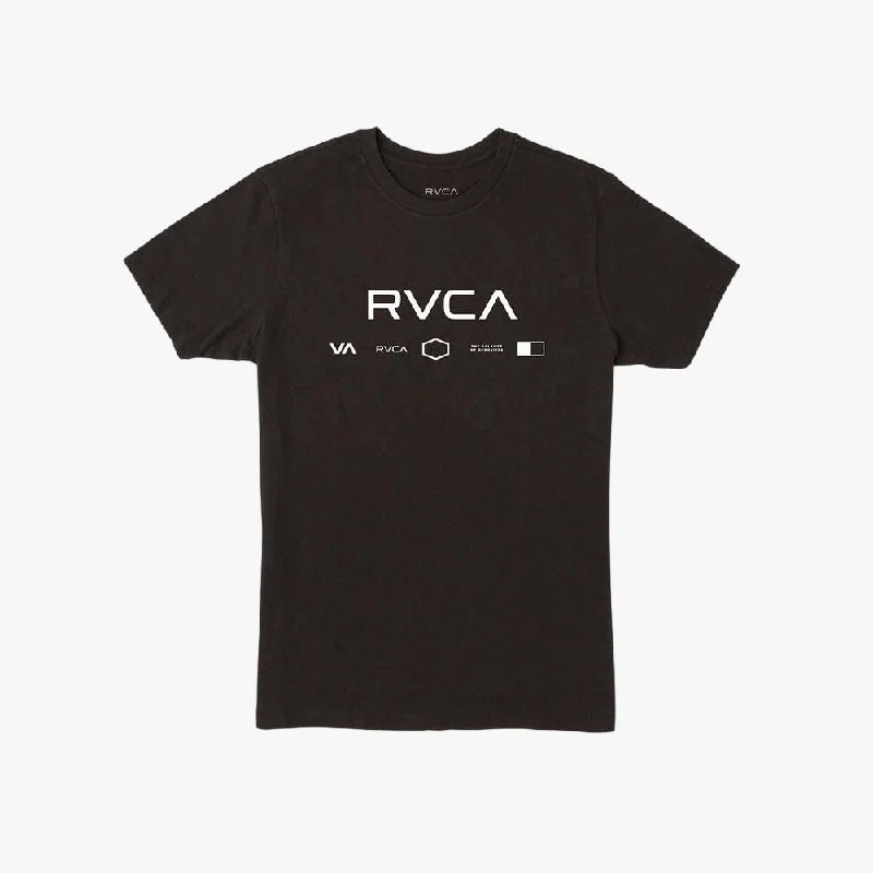 Weekend Discounts to Delight Rvca Mens Mid Rvca Short Sleeve Tee Black