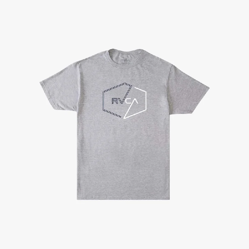 Weekend Offers That Thrill Rvca Mens Pin Hex Short Sleeve Tee Athletic Heather