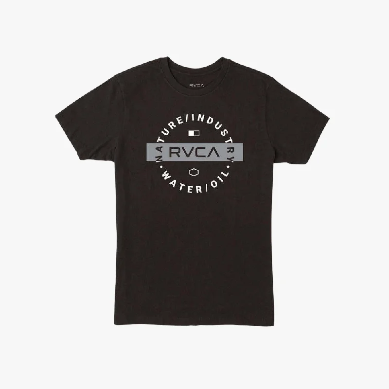 Weekend Offers That Dazzle Rvca Mens Top Layer Short Sleeve Tee Black