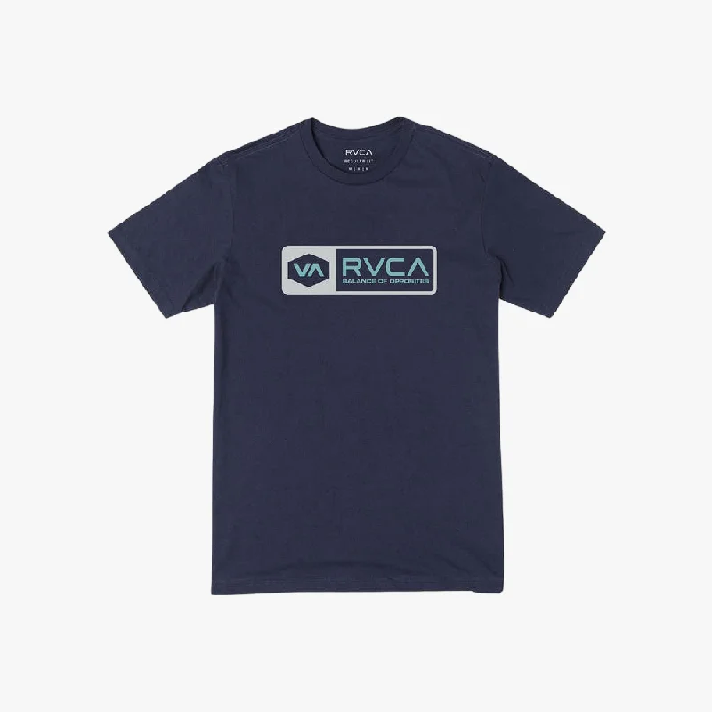 Weekend Deals That Please Rvca Mens Total Short Sleeve Tee Navy