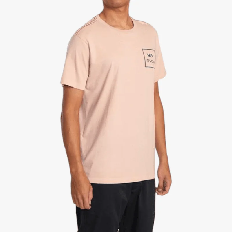Best Bargains Rvca Mens Va All The Way Short Sleeve Tee Pal Mauve