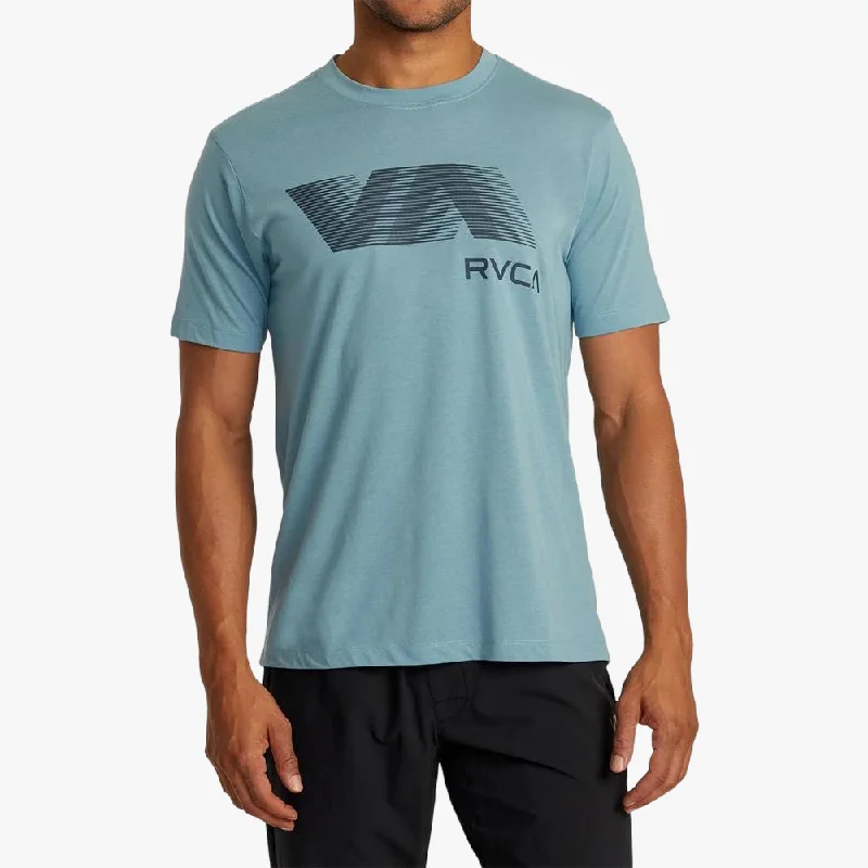 Special Buy Rvca Mens Va Rvca Blur Short Sleeve Tee Haze