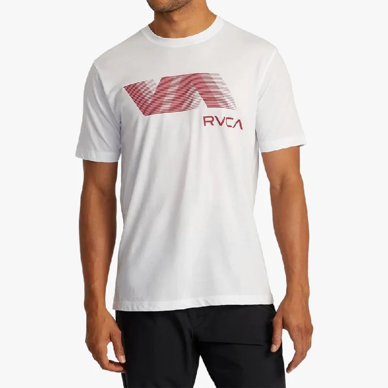 Shop Now Rvca Mens Va Rvca Blur Short Sleeve Tee White