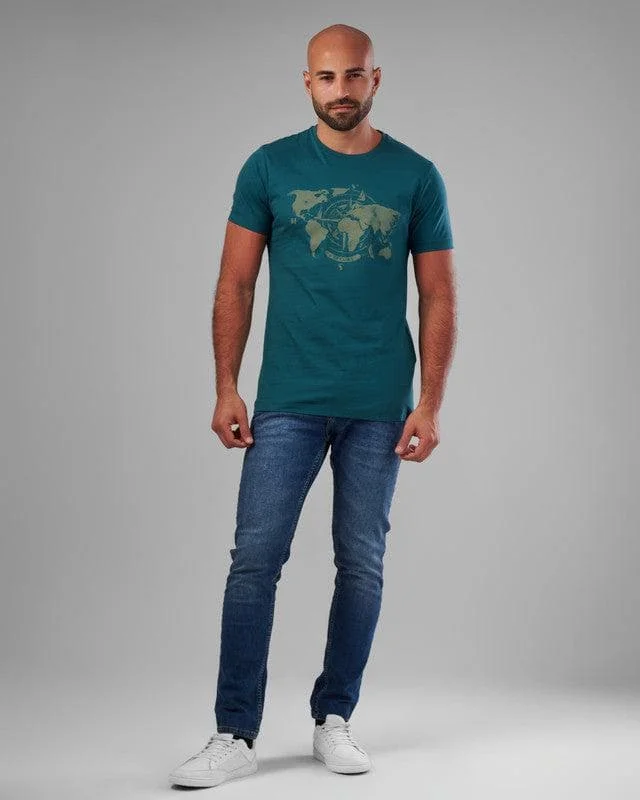 Weekend Discounts to Savor ROUND NECK PRINTED T-SHIRT - GINZARY
