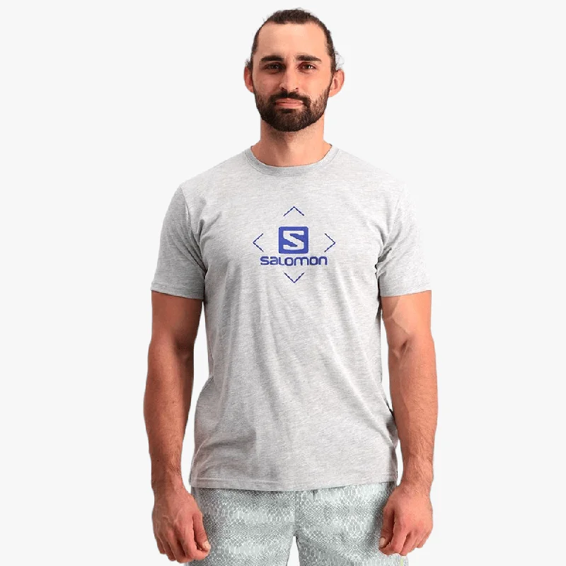 Price Drop Salomon Men Boxed In Short Sleeve Tee Alloy Melange