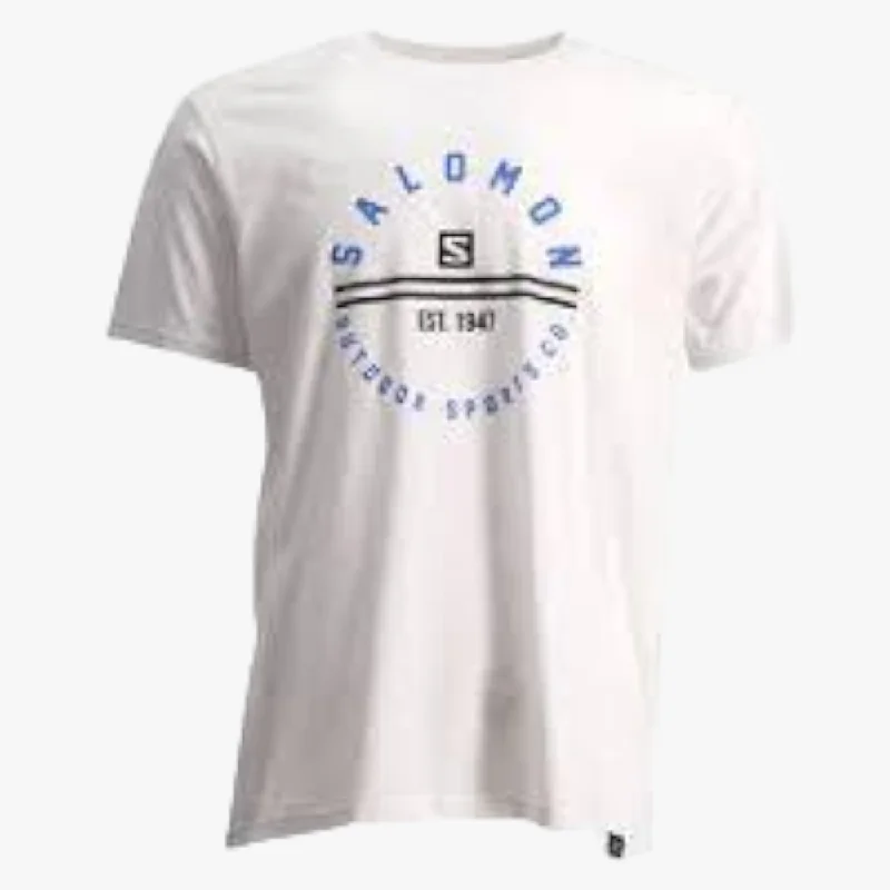 Midnight Sale Salomon Mens Around The World Short Sleeve Tee White