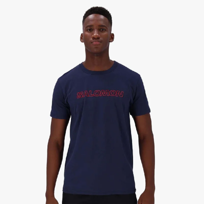 Time-Sensitive Salomon Mens Baltoro Short Sleeve Tee Navy Blazer