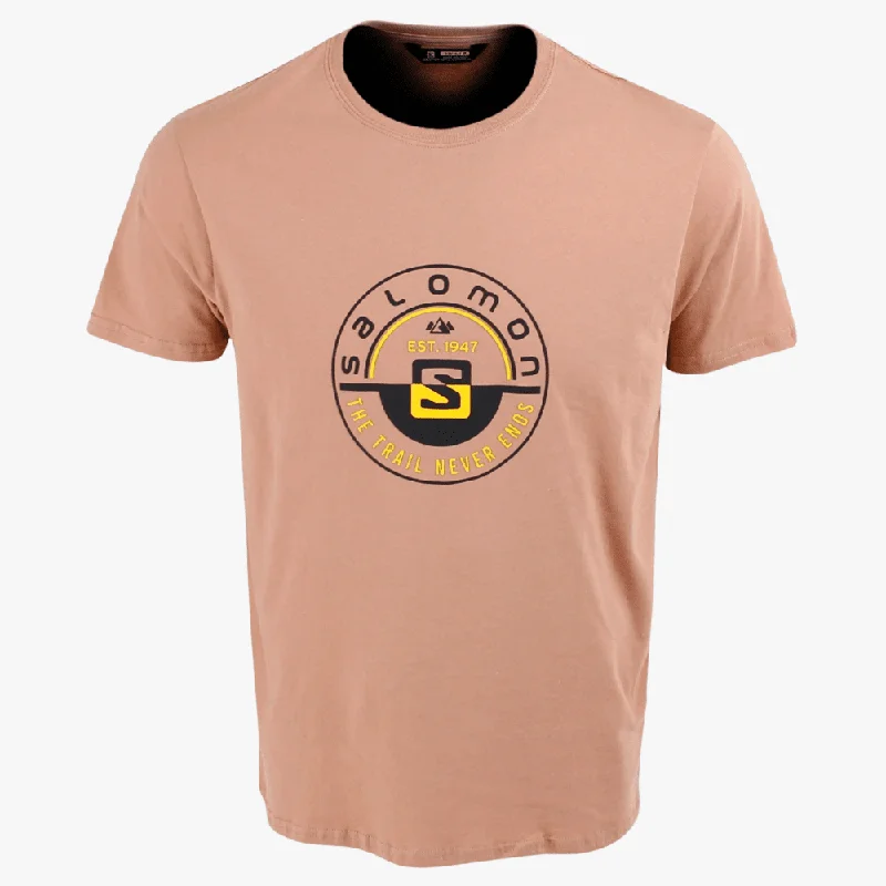 Midnight Madness Salomon Mens Boising Short Sleeve Tee Tawny Brown