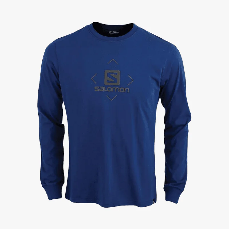 Bargain Blast Salomon Mens Boxed In Long Sleeve Tee Estate Blue