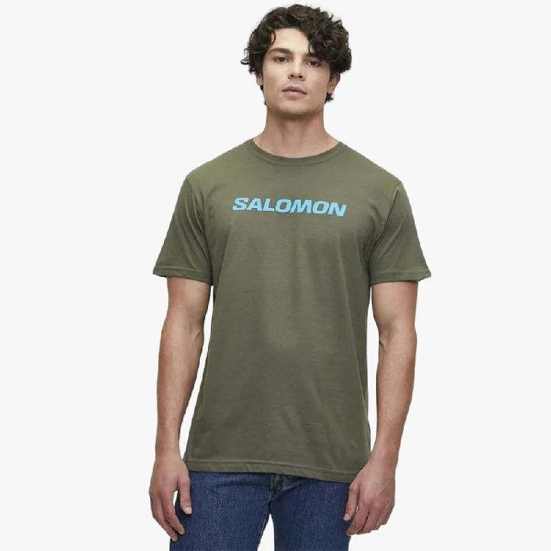Special Price Salomon Mens Core Logo Short Sleeve Tee Grape Leaf