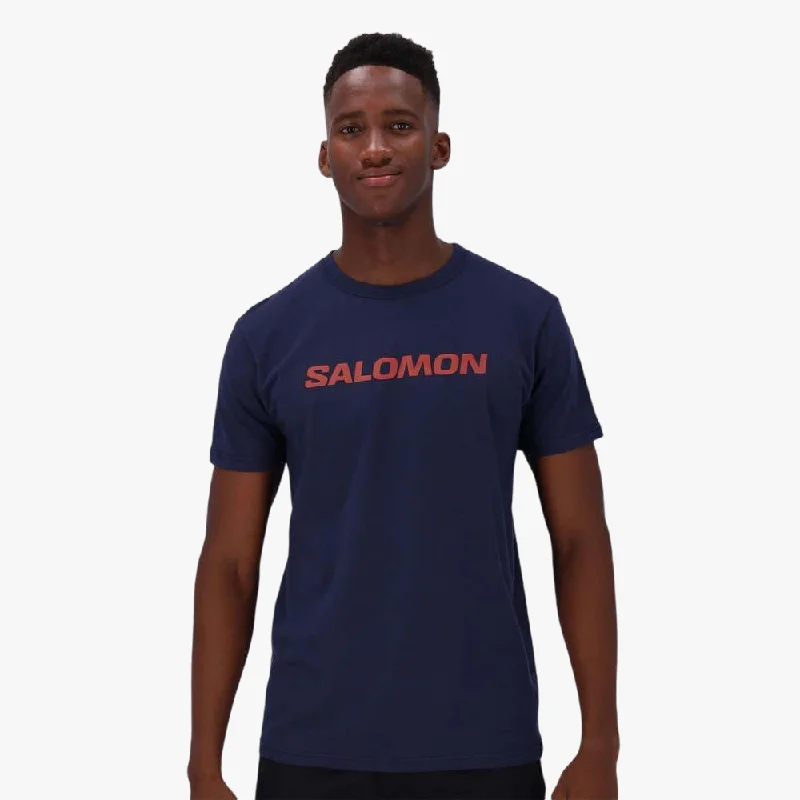 Big Deal Salomon Mens Core Logo Short Sleeve Tee Navy Blazer