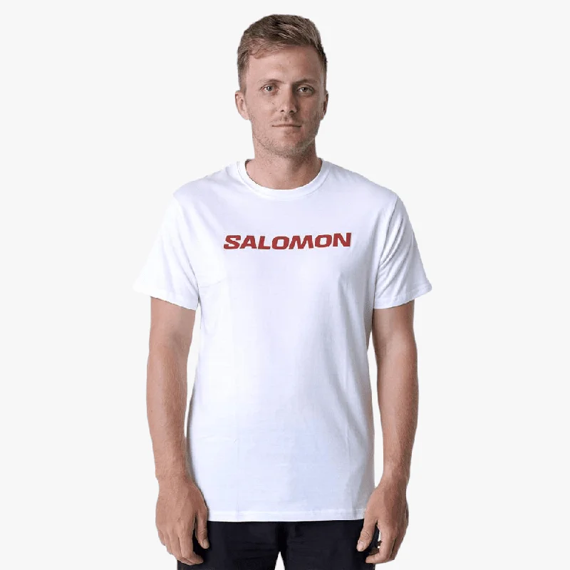 Midnight Sale Salomon Mens Core Logo Short Sleeve Tee White