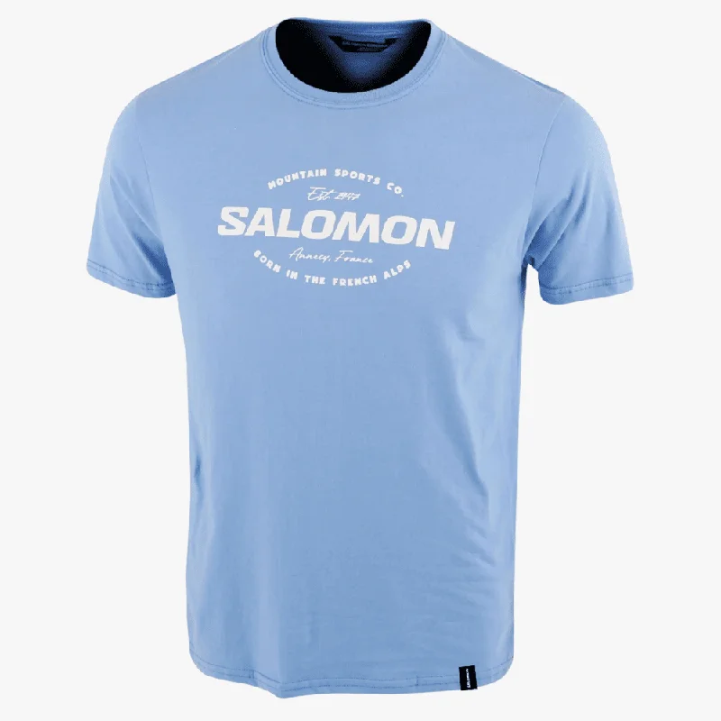 Lowest Price Salomon Mens Cruiser Short Sleeve Tee Azurine