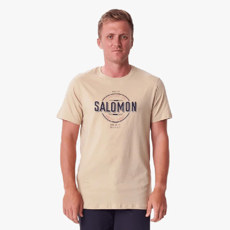 Amazing Deals Salomon Mens Eden Short Sleeve Tee Oatmilk