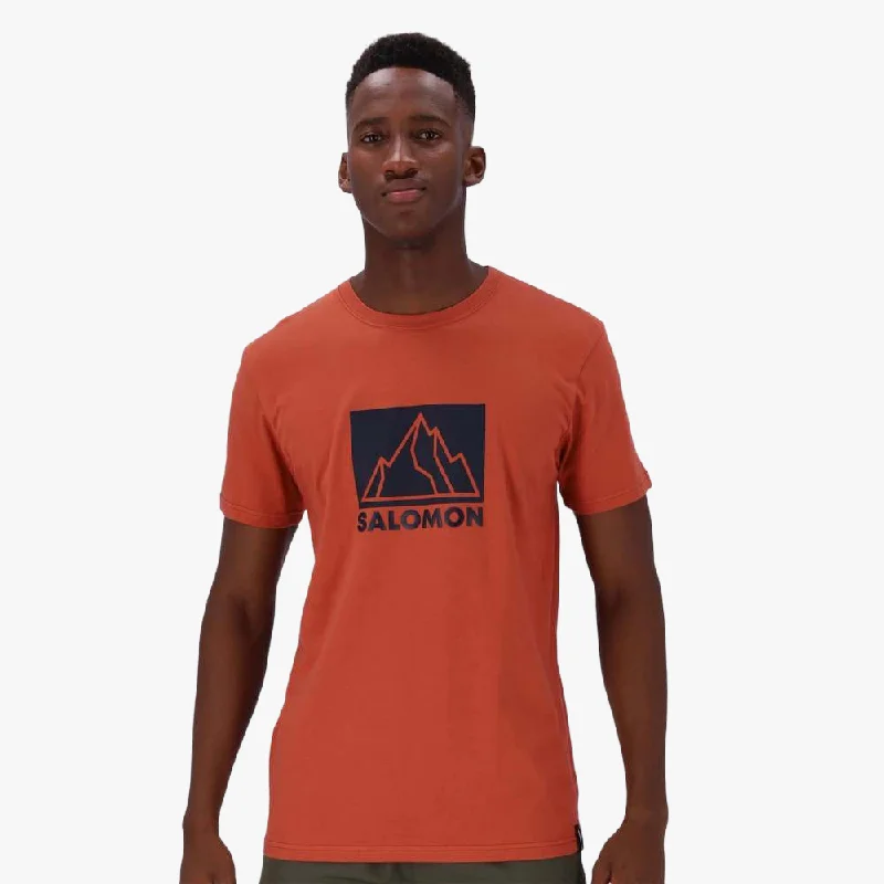 Hot Buy Salomon Mens Mountain Peak Short Sleeve Tee Baked Clay