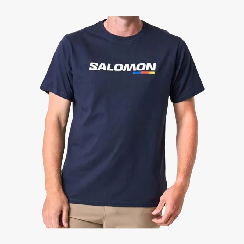 Final Markdown Salomon Mens Old Racer Short Sleeve Tee Navy Blazer