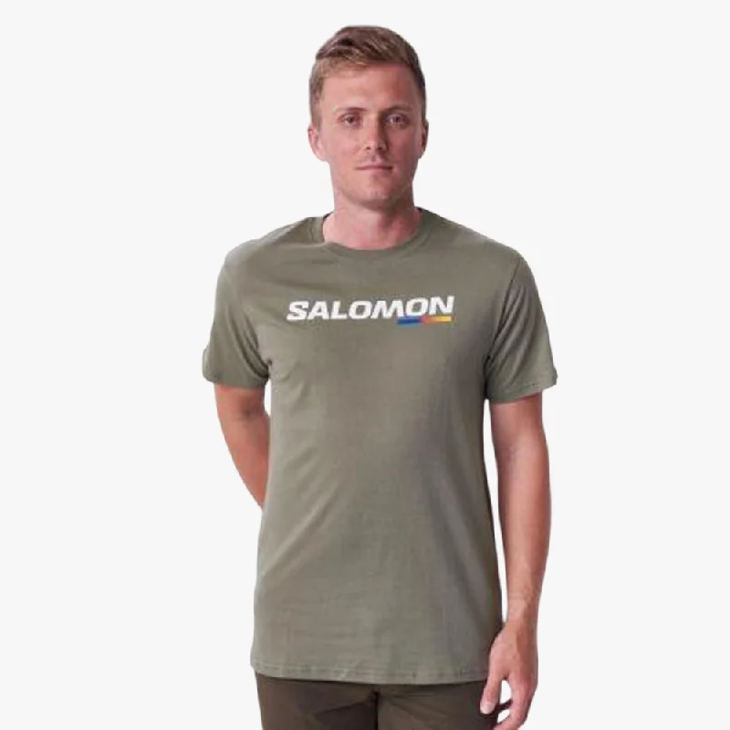 Final Clearance Salomon Mens Race Short Sleeve Tee Deep Lichen