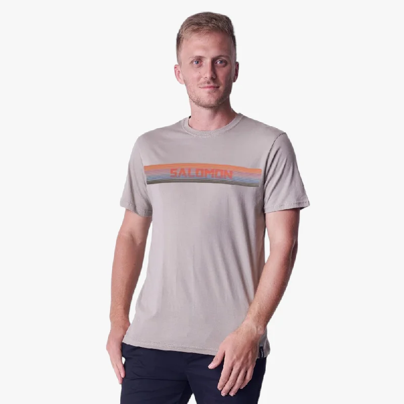 Season Finale Sale Salomon Mens Retrograde Short Sleeve Tee Vintage Khaki