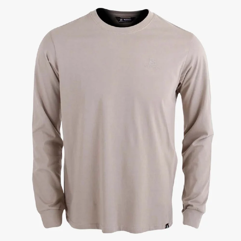 Instant Discount Salomon Mens To The Core Long Sleeve Tee Vintage Khaki