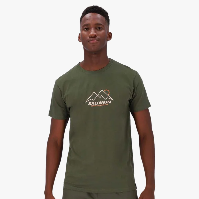Early Bird Discount Salomon Mens Top Peak Short Sleeve Tee Grape Leaf