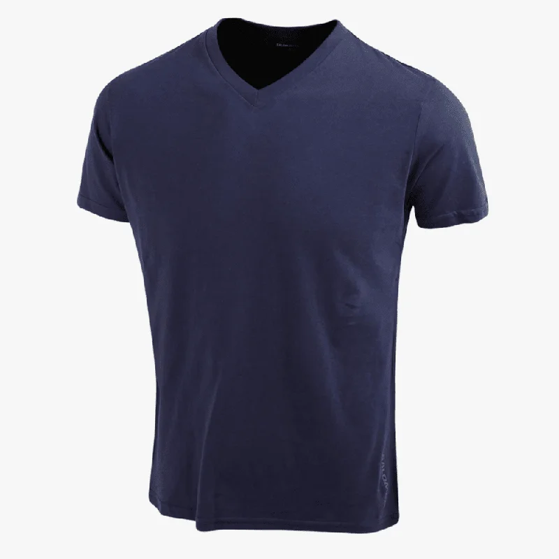 Amazing Value Salomon Mens V Neck Short Sleeve Tee Mood Indigo
