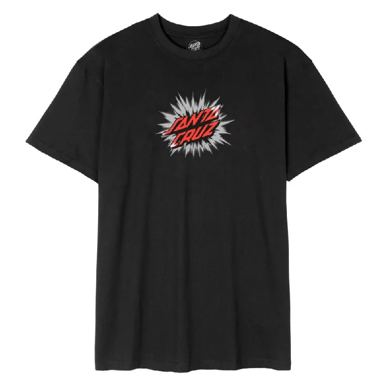 Weekend Shopping Bliss Santa Cruz Burst Oval Dot T-Shirt - Black