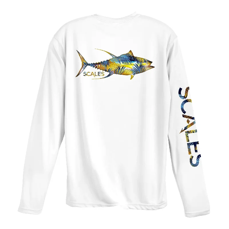 Weekend Bargains Await You SCALES Tropical tuna LS Performance white
