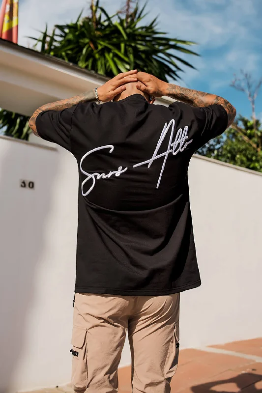 Bonus Offer Script Core Tee - Black/White