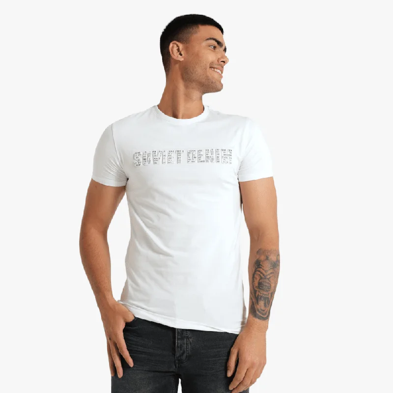 Price Fest Soviet Mens Hacker Short Sleeve Fashion Tee White   264-144