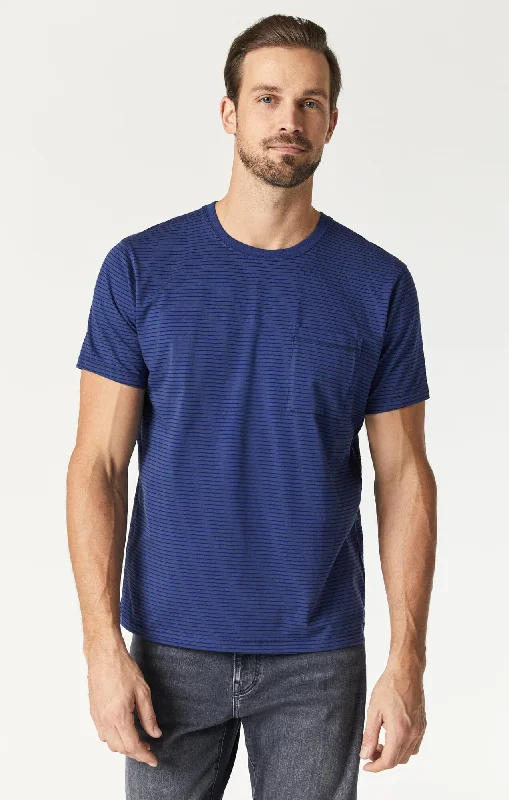 Big Savings STRIPED T-SHIRT IN TWILIGHT BLUE