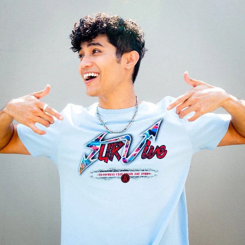 Weekend Bargains Await You Survive 8X Street T-Shirt - Blue