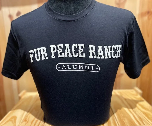New Markdowns T-Shirt - Fur Peace Ranch Alumni - Black